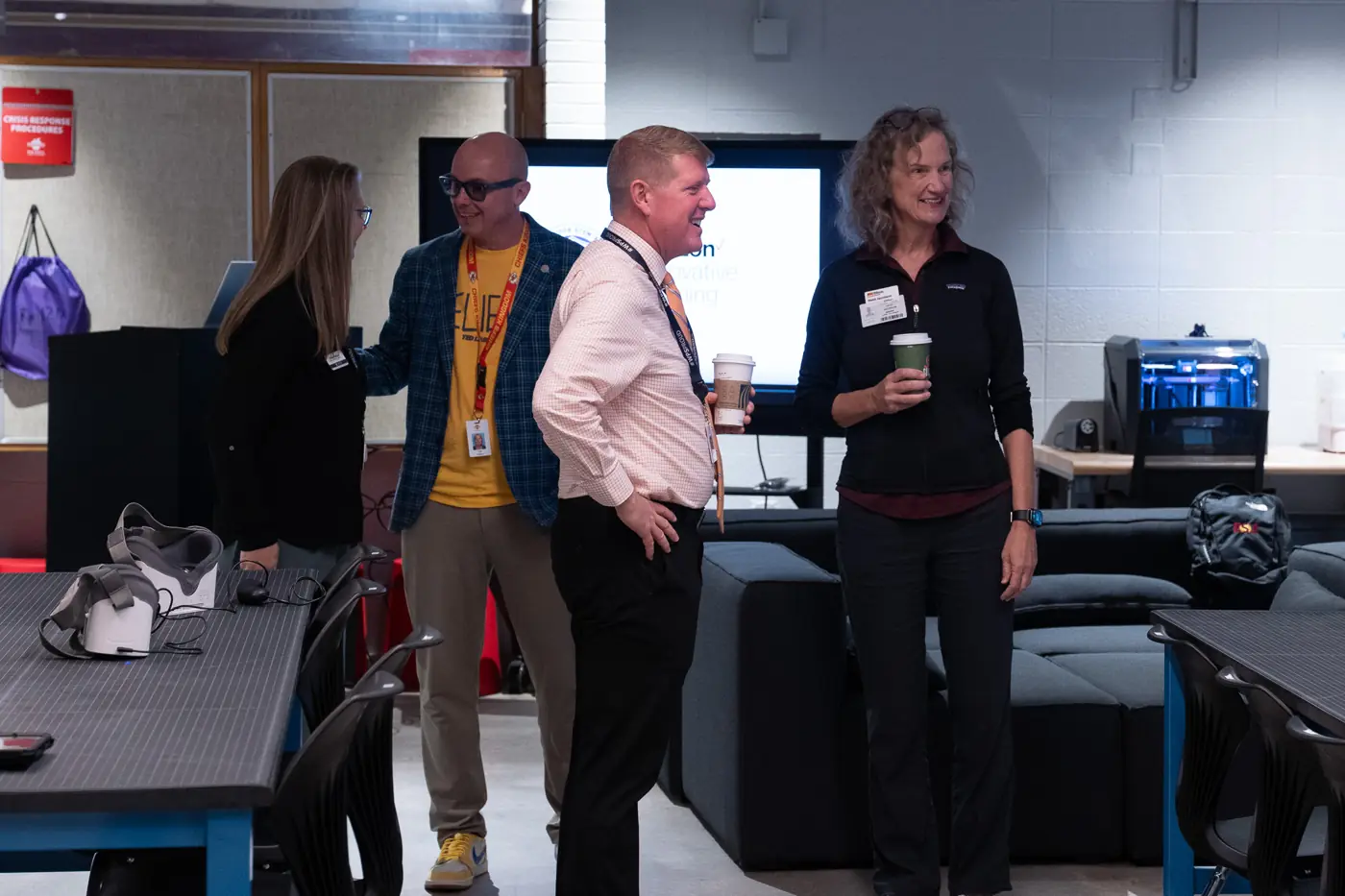 Students and staff in the Verizon Innovative Learning Lab at Brooks, photo 5 of 59