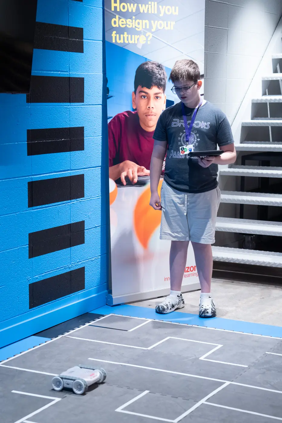 Students and staff in the Verizon Innovative Learning Lab at Brooks, photo 15 of 59