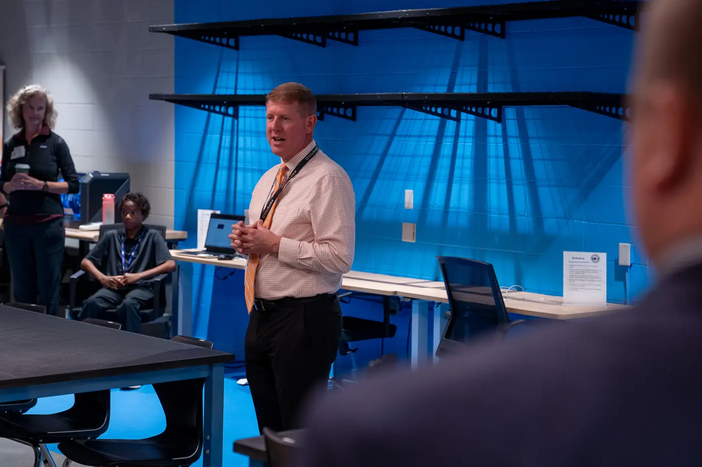 Students and staff in the Verizon Innovative Learning Lab at Brooks, photo 20 of 59