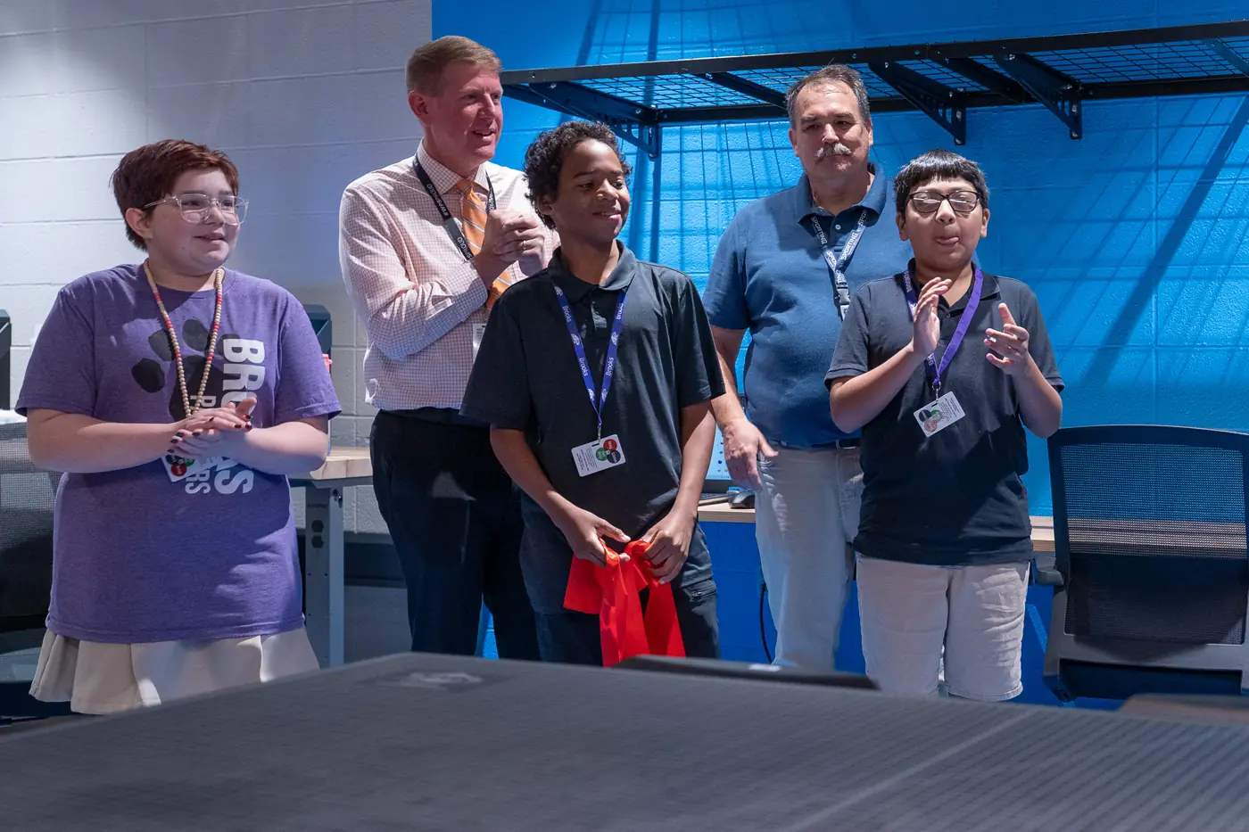 Students and staff in the Verizon Innovative Learning Lab at Brooks, photo 23 of 59