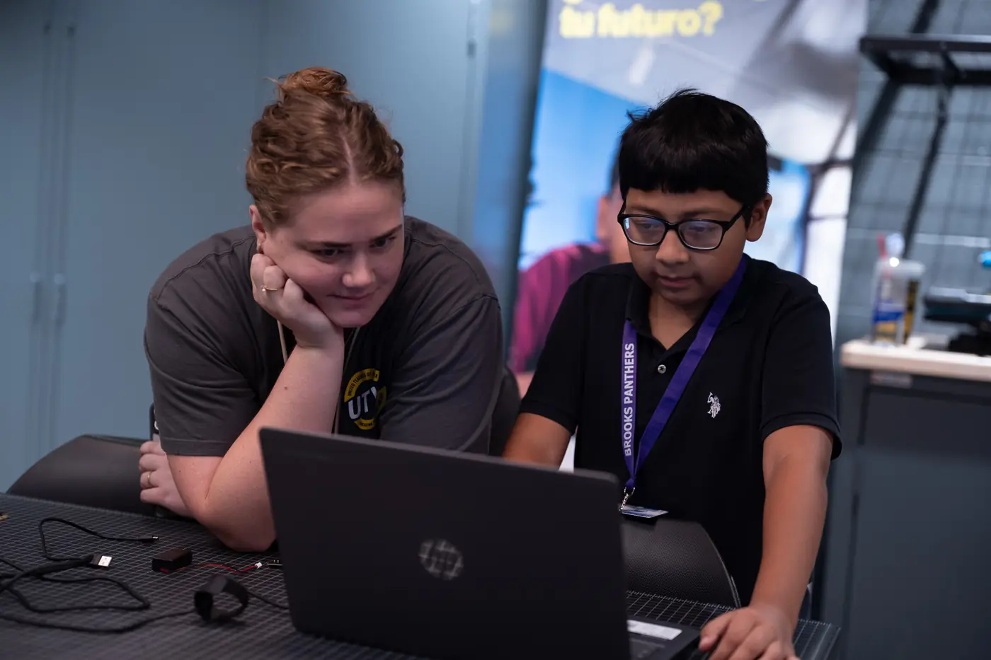 Students and staff in the Verizon Innovative Learning Lab at Brooks, photo 25 of 59