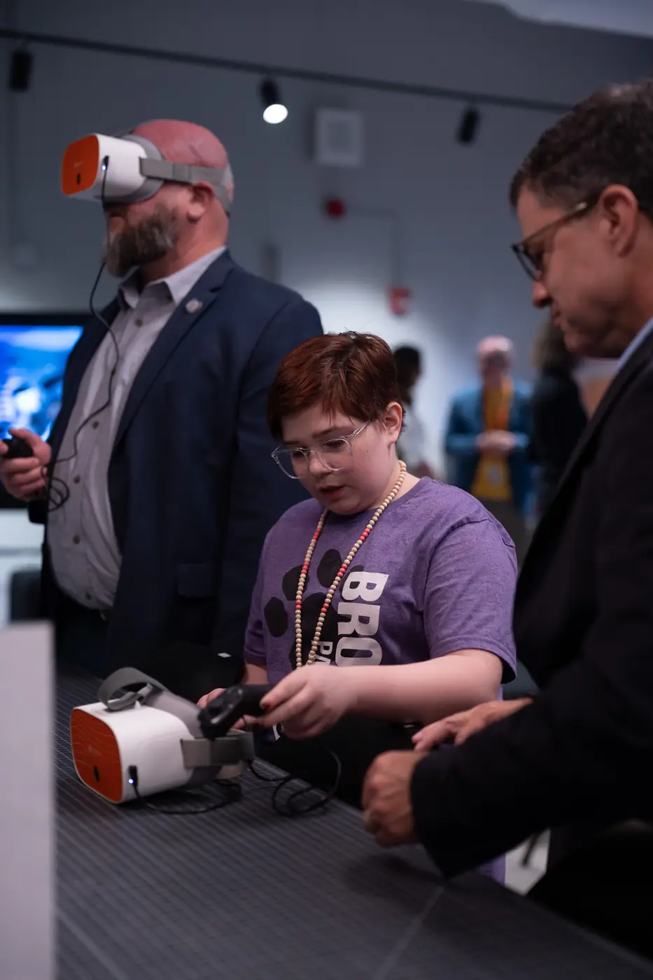 Students and staff in the Verizon Innovative Learning Lab at Brooks, photo 26 of 59
