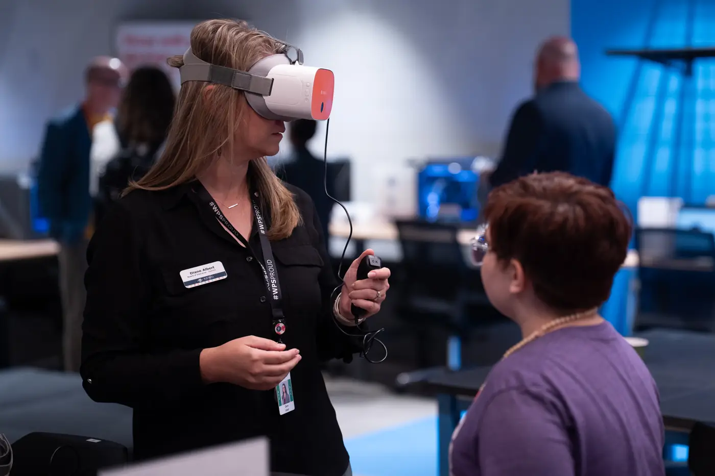 Students and staff in the Verizon Innovative Learning Lab at Brooks, photo 38 of 59