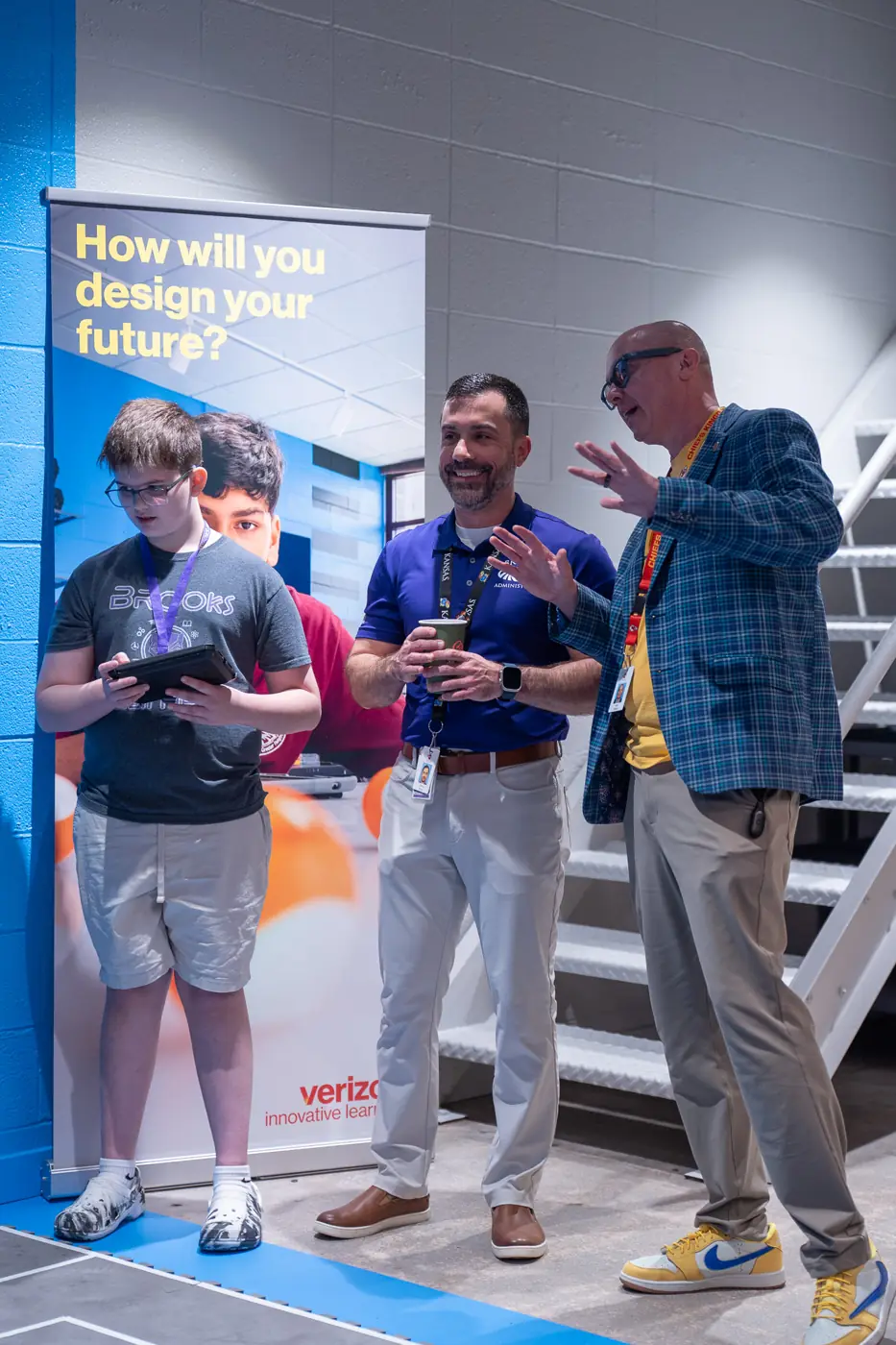 Students and staff in the Verizon Innovative Learning Lab at Brooks, photo 59 of 59