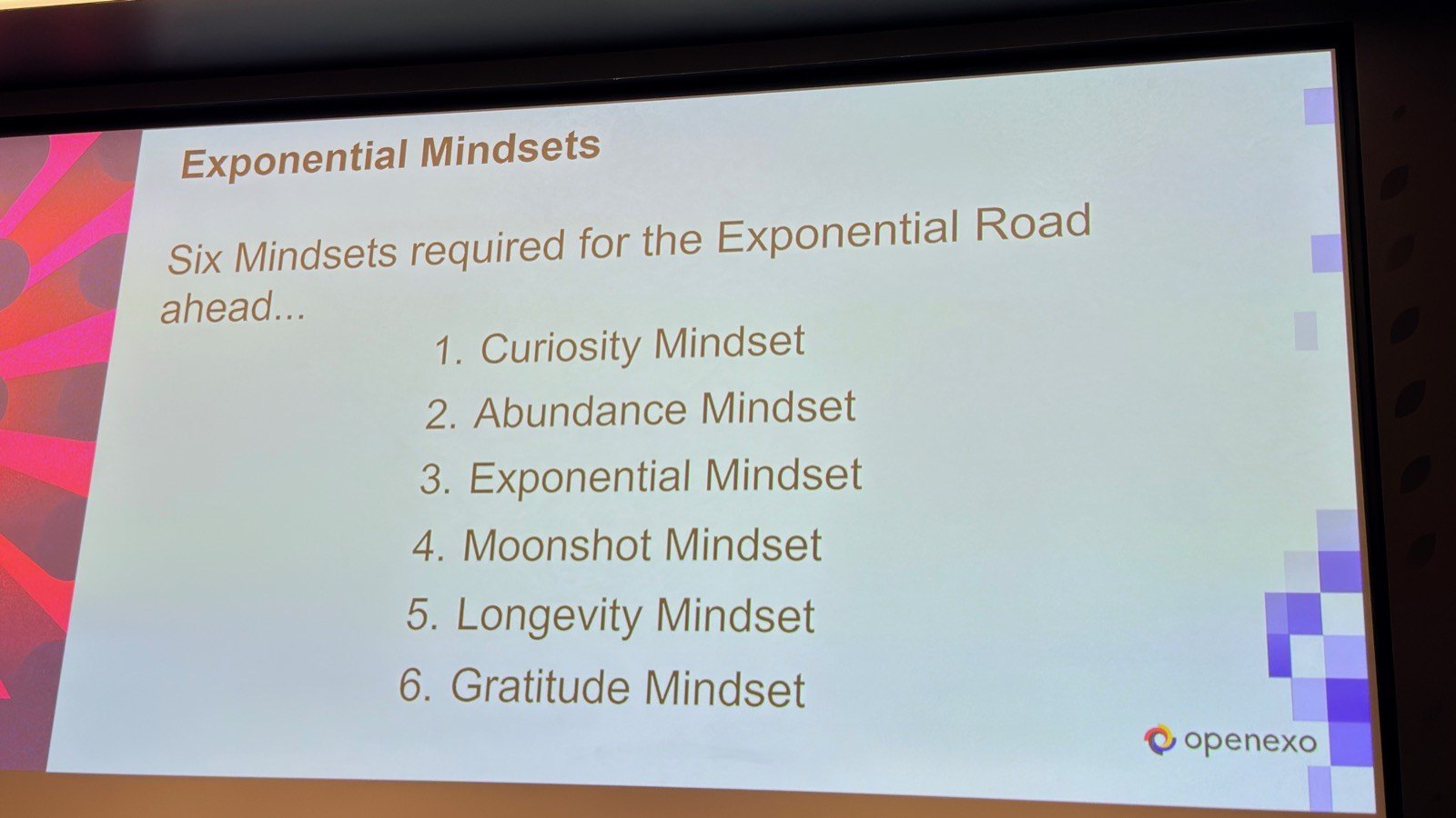 Salim Ismail slide titled Exponential Mindsets