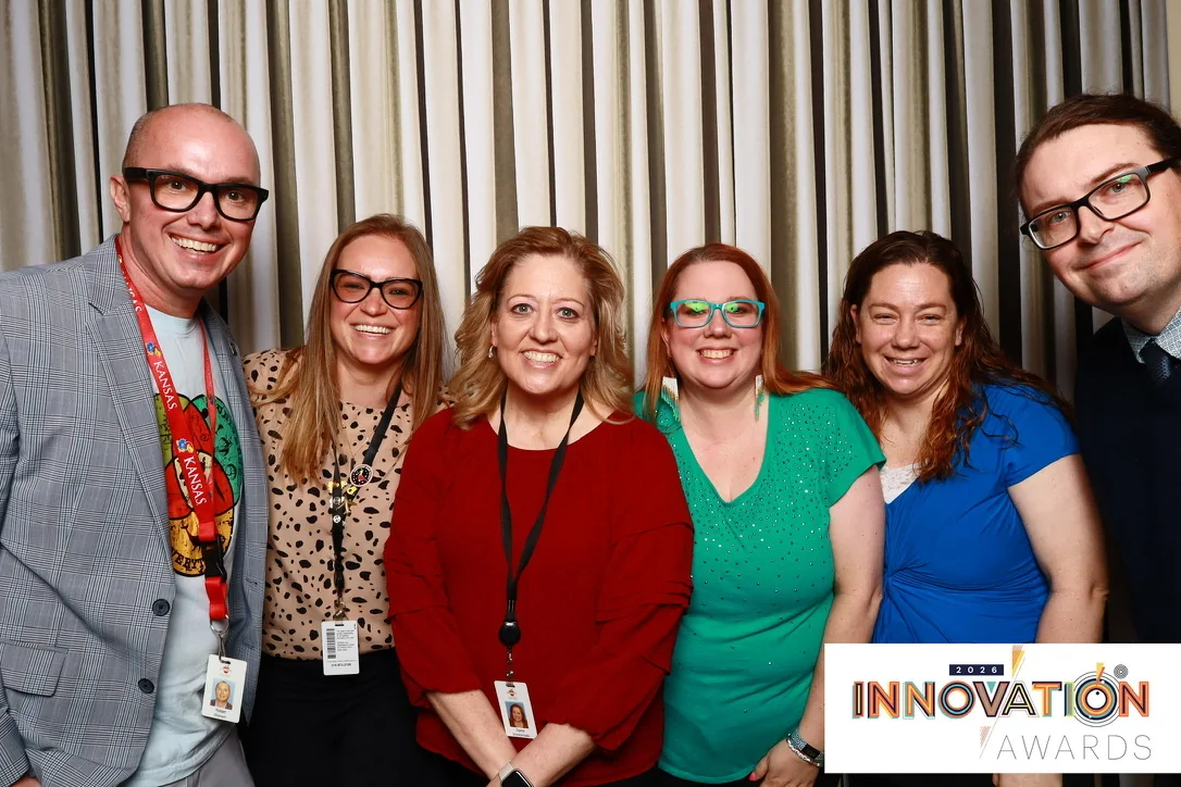 Spaght and Wichita Public Schools staff at the 2026 Wichita Business Journal Innovation Awards